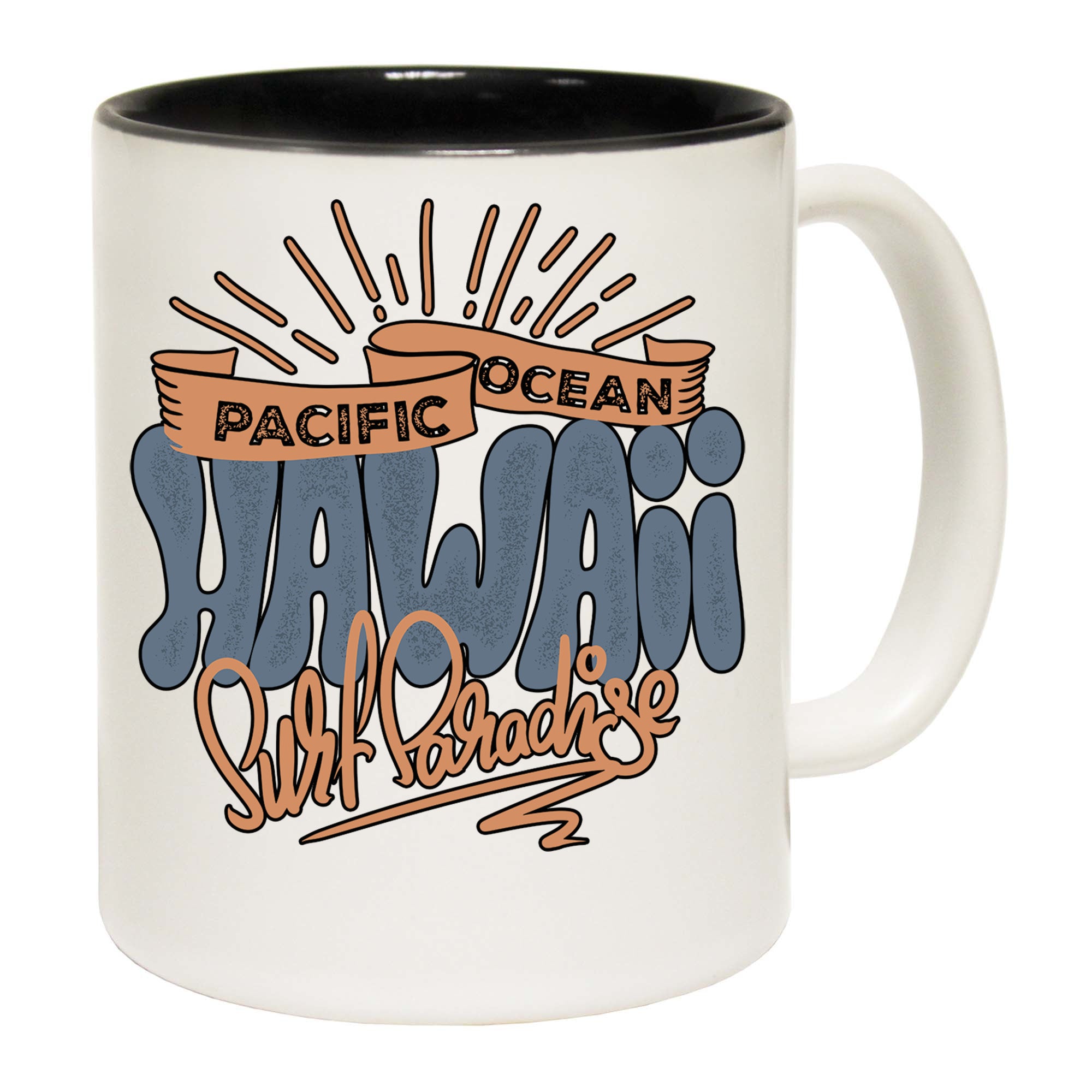 Pacific Ocean Hawaii Surf Paradise - Funny Coffee Mug