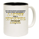 My Favourite Excercise Lunch 2 Colour - Funny Coffee Mug