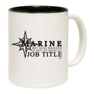 Marine Because Badass Official Job Title - Funny Coffee Mug