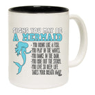 Signs You May Be A Mermaid - Funny Coffee Mug