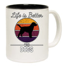 Life Is Better With Dogs Dog Pet Animal - Funny Coffee Mug