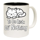 To Do List Nothing Cat Kitten Pussy Cats - Funny Coffee Mug