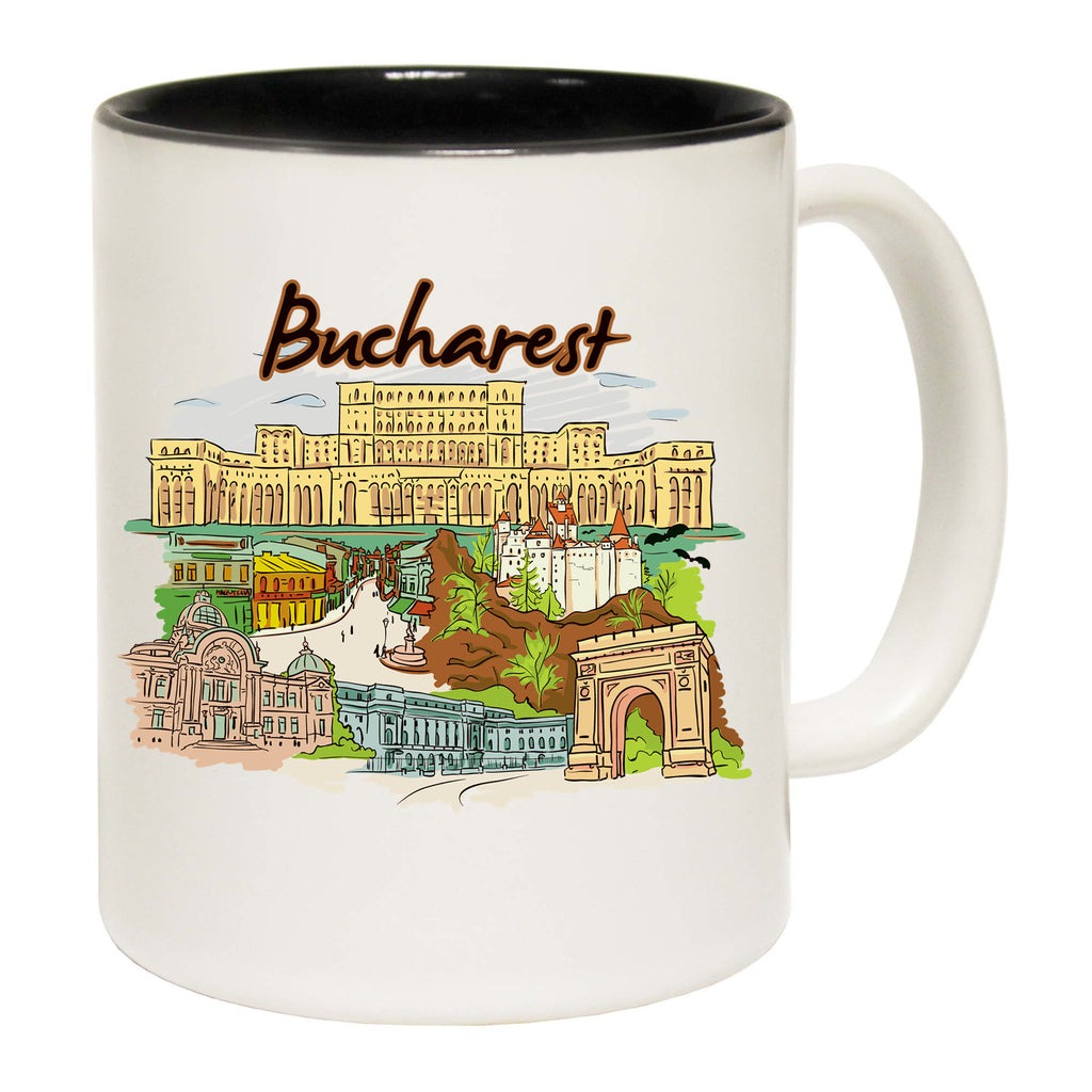 Bucharest Romania Country Flag Destination - Funny Coffee Mug