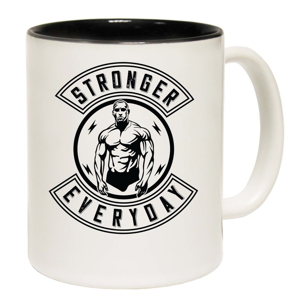 Stronger Evryday Gym Bodybuilding Weights - Funny Coffee Mug