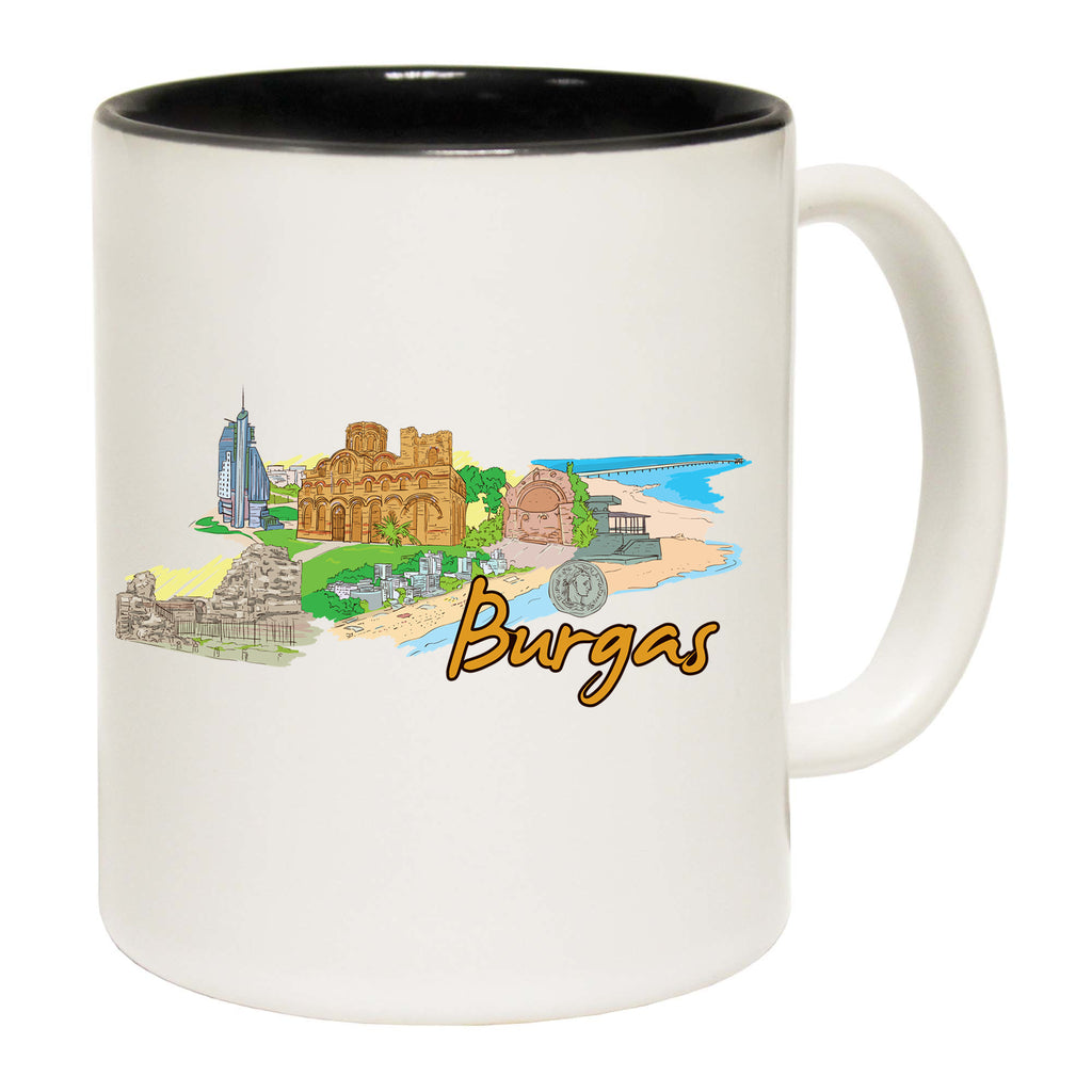 Burgas Bulgaria Country Flag Destination - Funny Coffee Mug