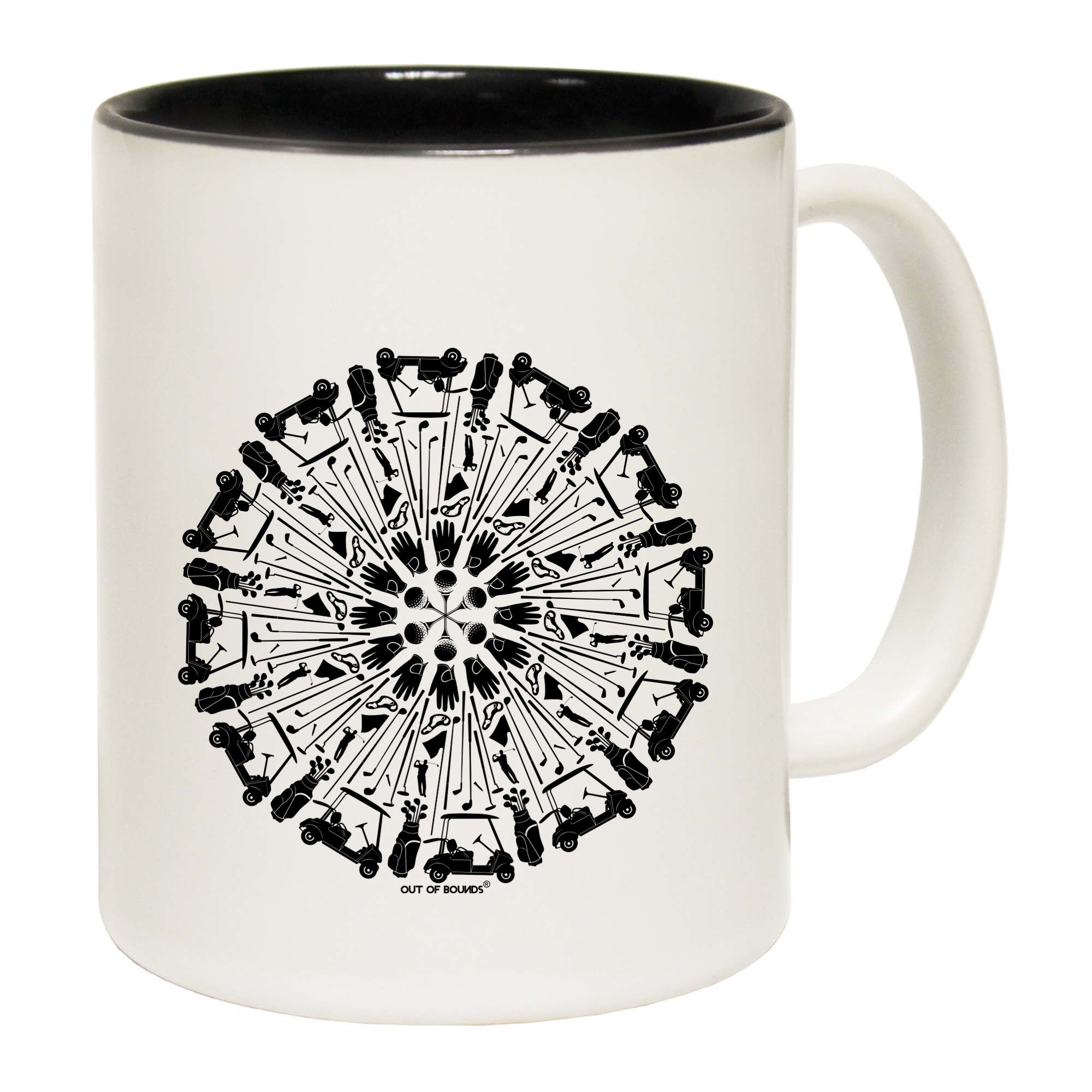 Oob Kaleidostroke Golf - Funny Coffee Mug