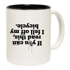 Rltw If You Can Read This Bicycle - Funny Coffee Mug