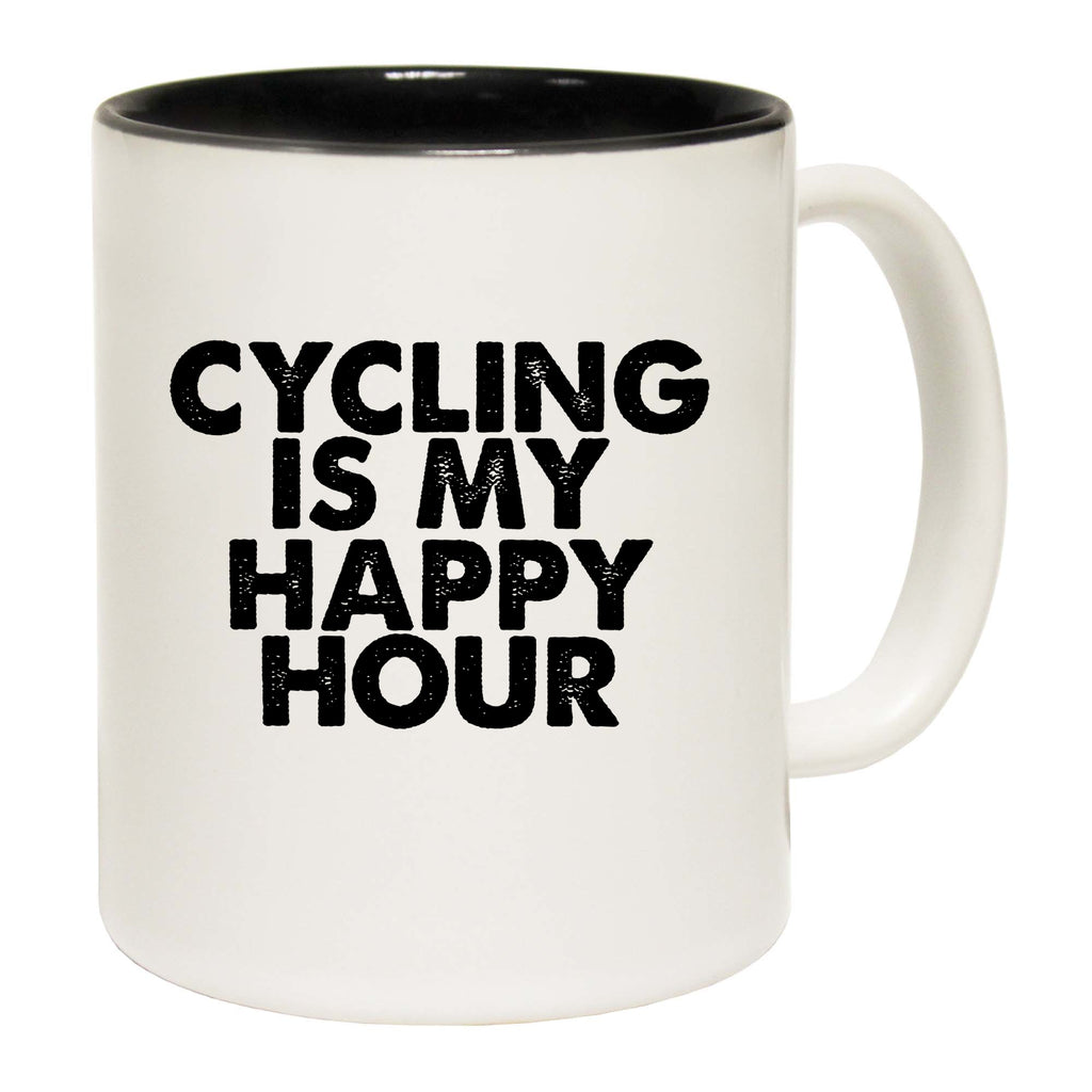 Cycling Is My Happy Hour - Funny Coffee Mug