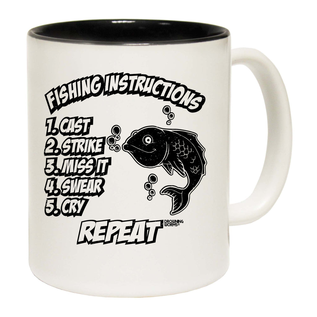 Fishing Instructions - Funny Coffee Mug