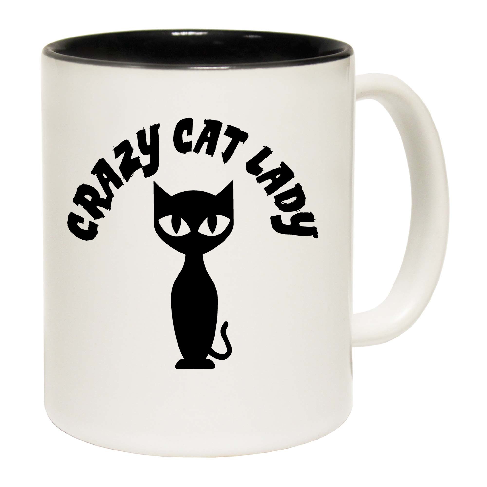 Crazy Cat Lady Black - Funny Coffee Mug