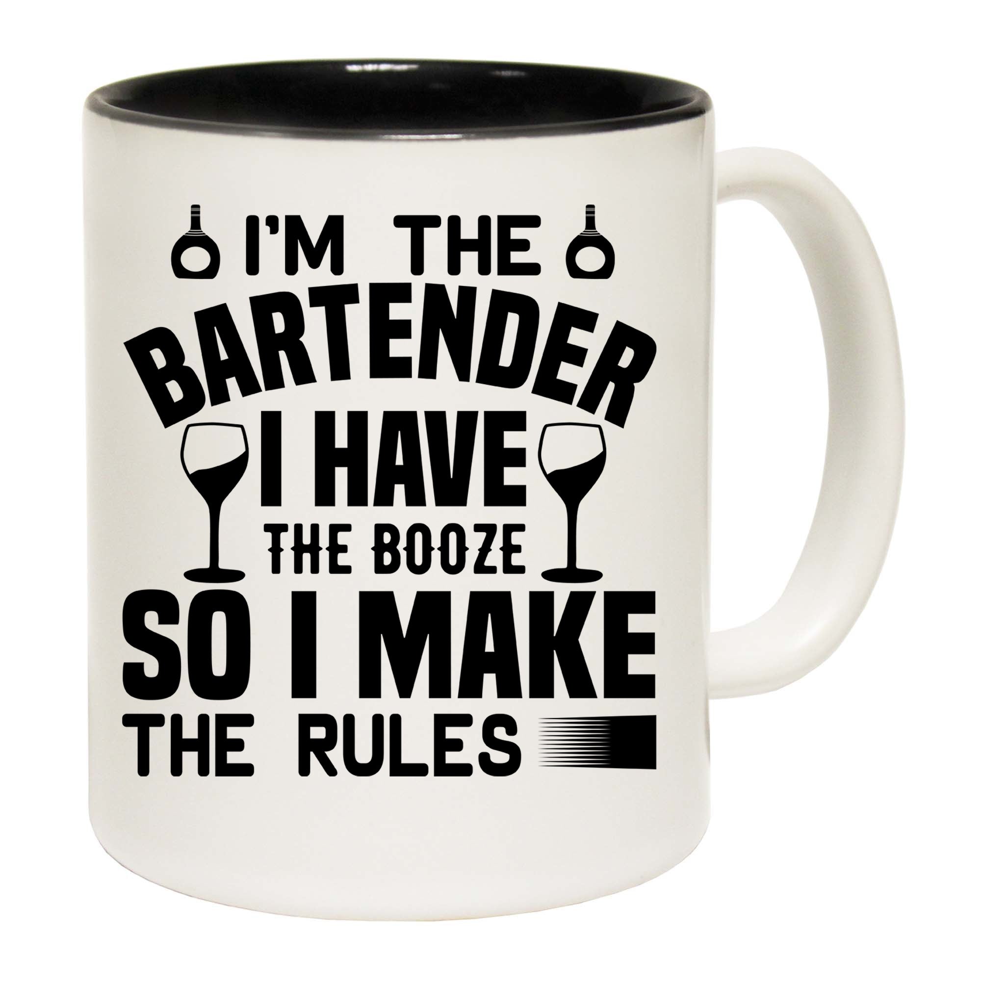 Im The Bartender Make The Rules Pub Hotel - Funny Coffee Mug