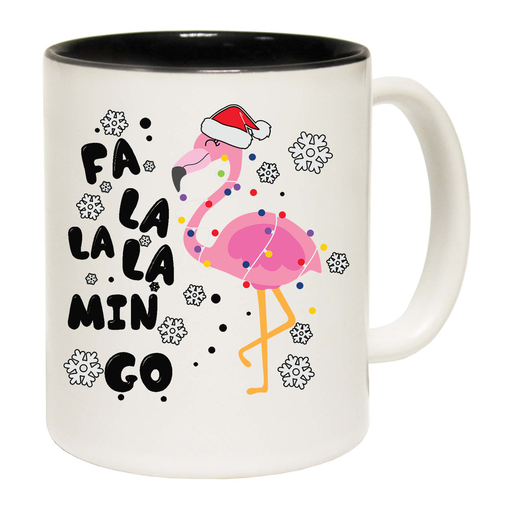 Fa La La Min Go Flamingo Christmas Xmas Bird Animal - Funny Coffee Mug