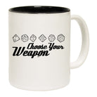 Dice Choose Your Weapon - Funny Coffee Mug Cup