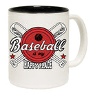 Baseball Is My Happy Place - Funny Coffee Mug
