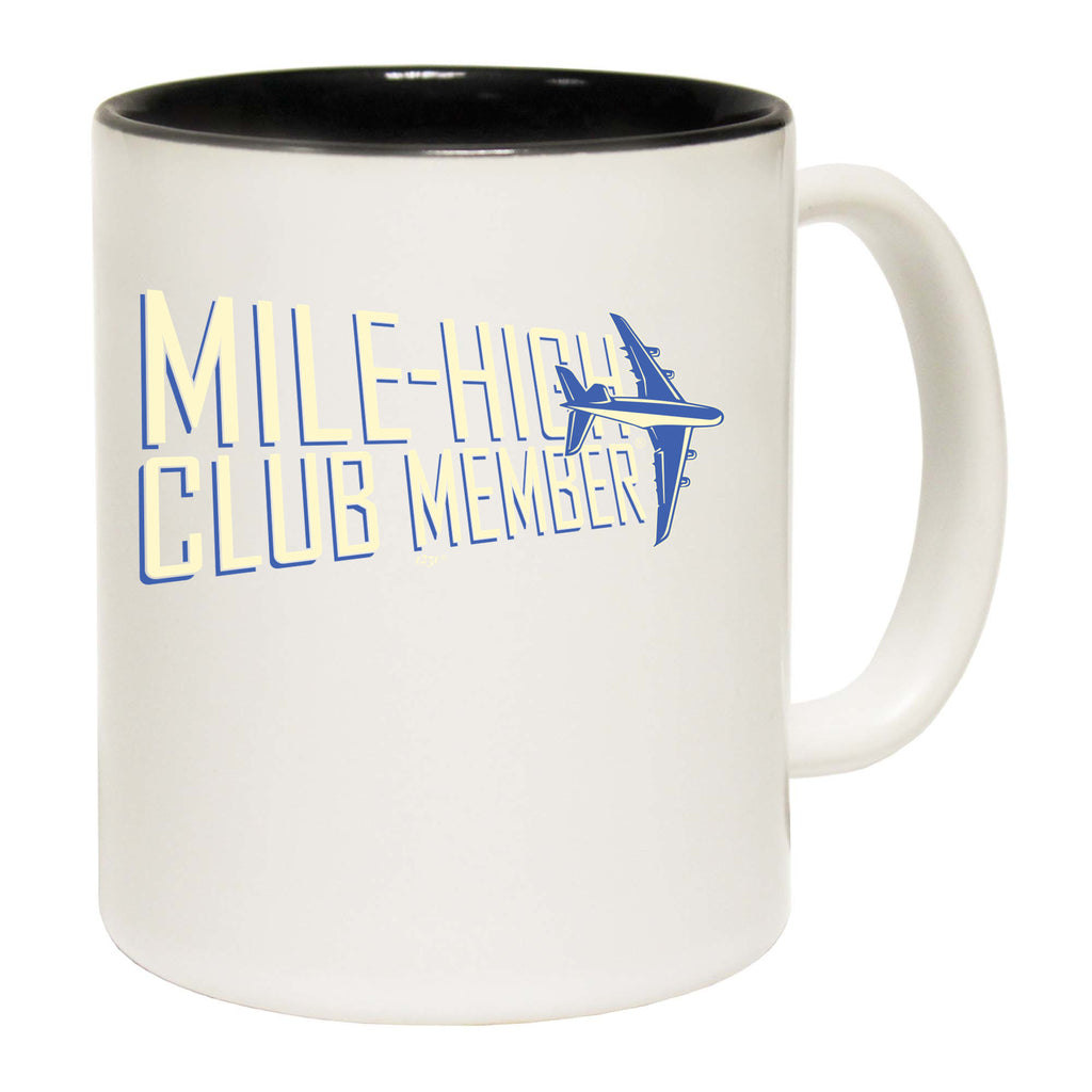 Mile High Club Member 2 Colour - Funny Coffee Mug