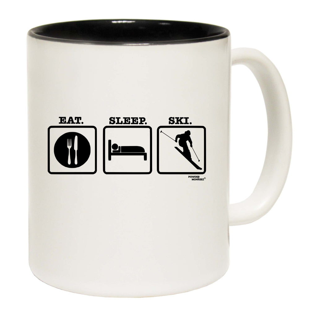 Pm Eat Sleep Ski - Funny Coffee Mug