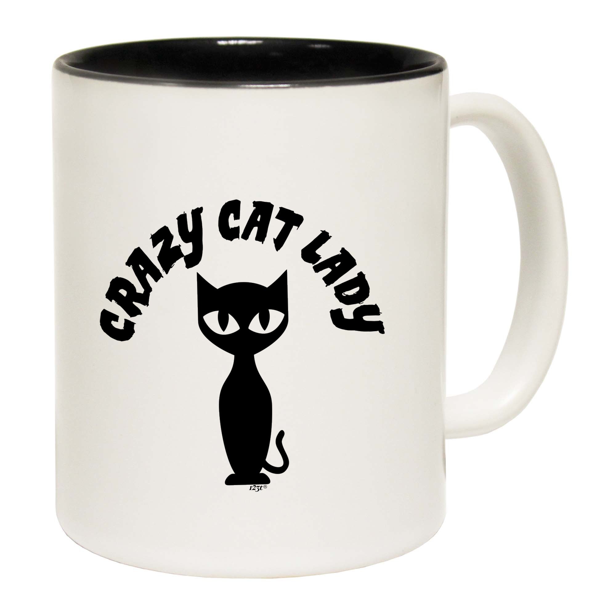 Crazy Cat Lady White - Funny Coffee Mug Cup
