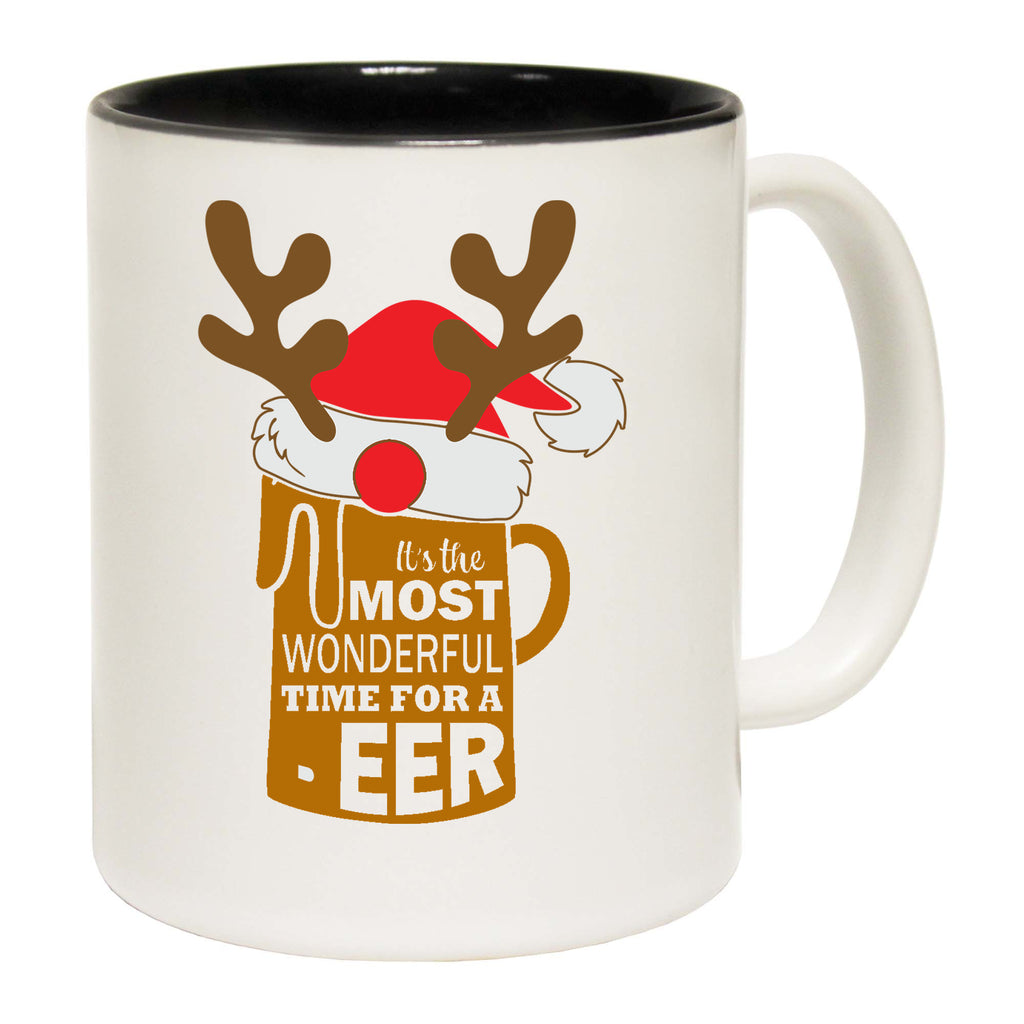 Christmas Its The Most Wonderful Time For A Beer - Funny Coffee Mug