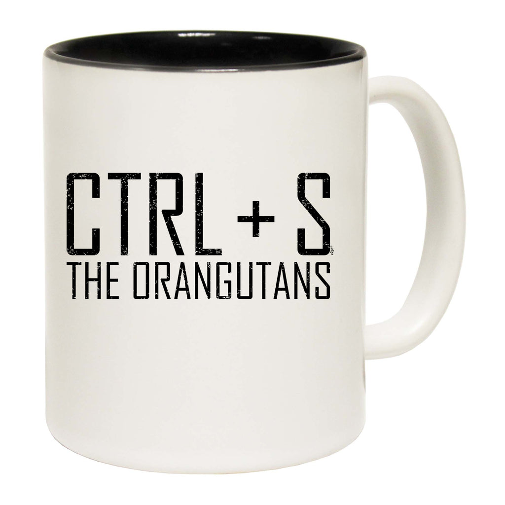 Ctrl S Save The Orangutans - Funny Coffee Mug Cup