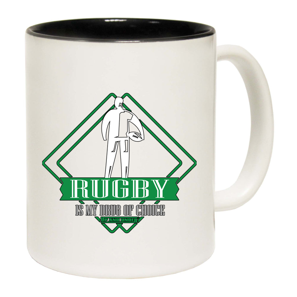 Uau Rugby Drug Of Choice - Funny Coffee Mug