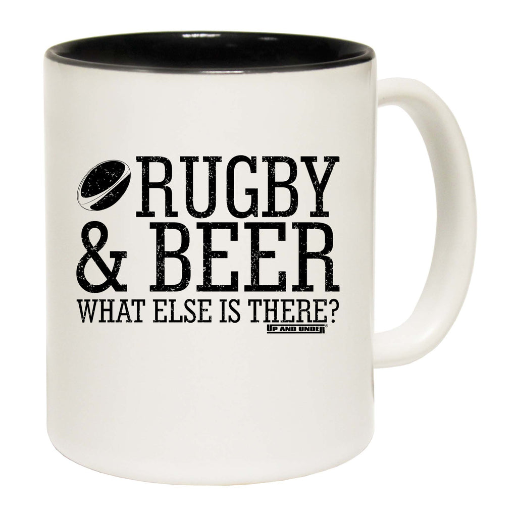 Uau Rugby And Beer What Else Is There - Funny Coffee Mug