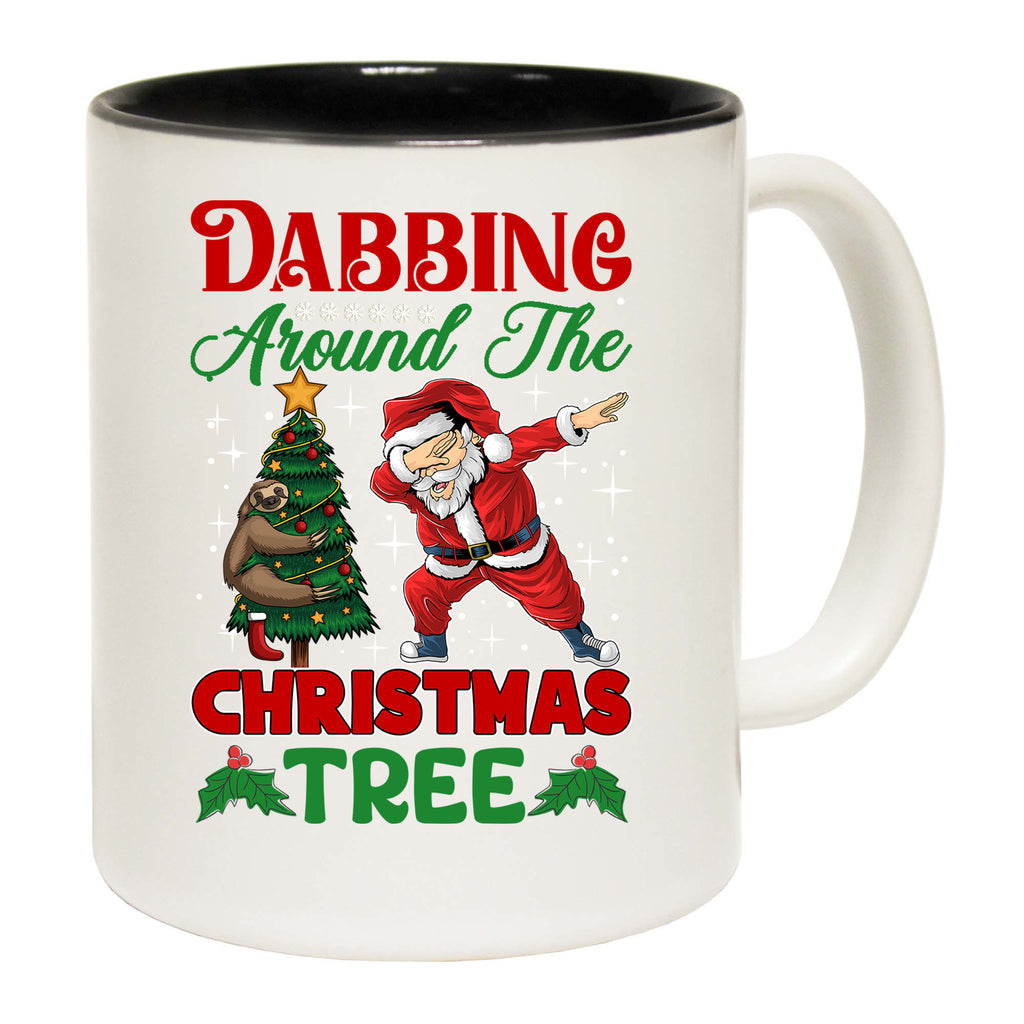 Dabbing Around The Christmas Tree Xmas Santa - Funny Coffee Mug