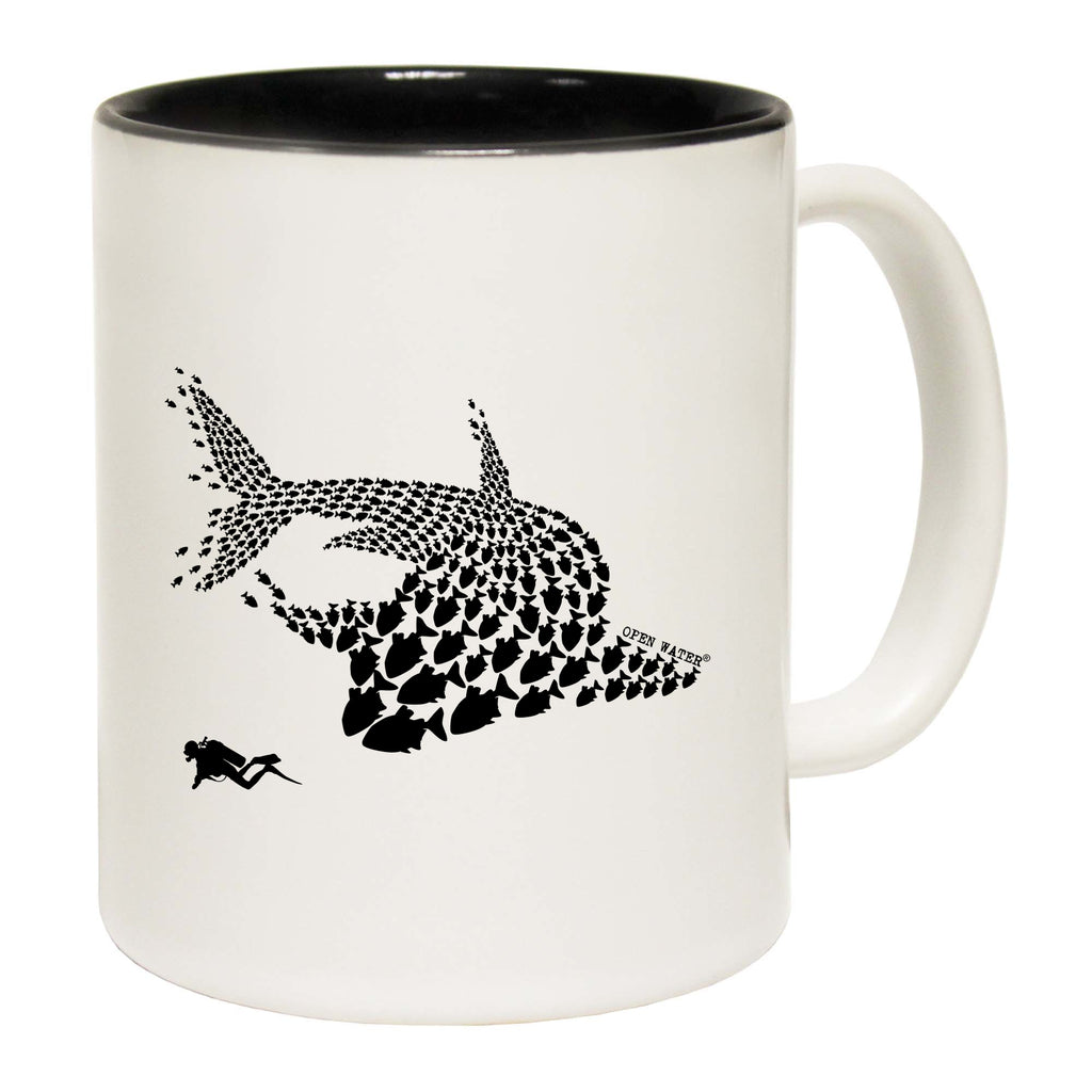 Ow Shark Diver New - Funny Coffee Mug