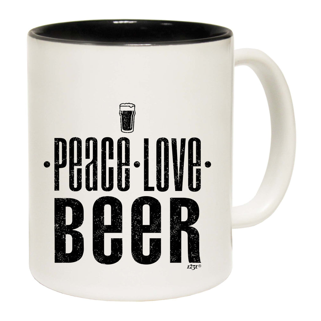 Peace Love Beer - Funny Coffee Mug
