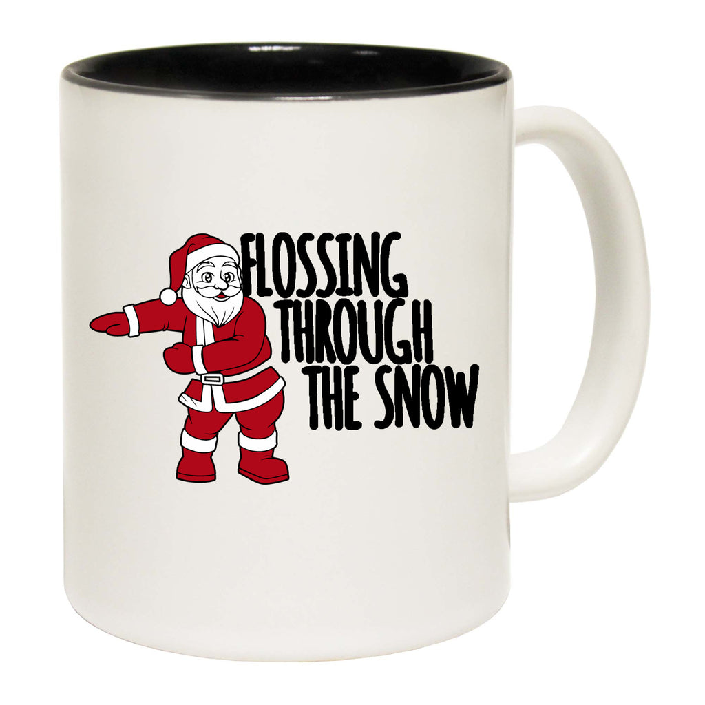 Christmas Flossing Through The Snow - Funny Coffee Mug
