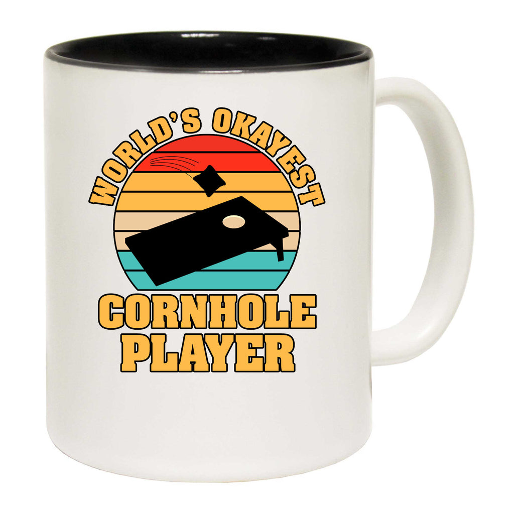 Worlds Okayest Cornhole Player - Funny Coffee Mug