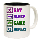 Eat Sleep Game Repeat - Funny Coffee Mug