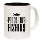 Dw Peace Love Fishing - Funny Coffee Mug