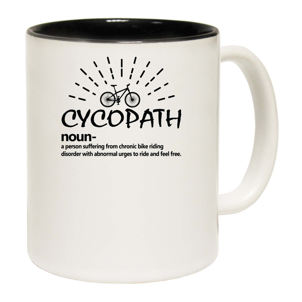 Cycopath Noun Cycling Bicycle Bike - Funny Coffee Mug