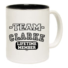 Clarke V2 Team Lifetime Member - Funny Coffee Mug Cup