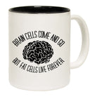 Brain Cells Come And Go But Fat Cells - Funny Coffee Mug Cup
