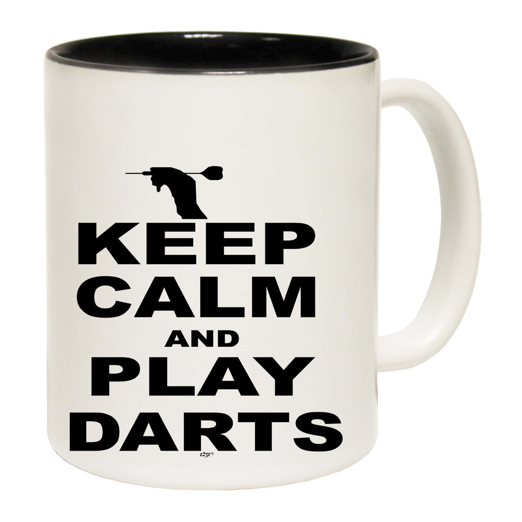 Keep Calm And Play Darts - Funny Coffee Mug