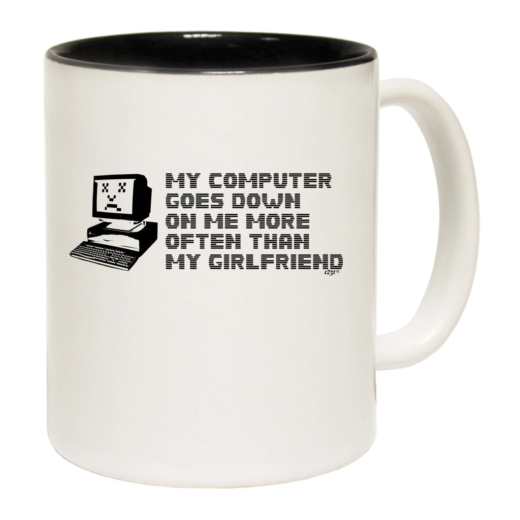 My Computer Goes Down On Me More Often Than My Girlfriend - Funny Coffee Mug