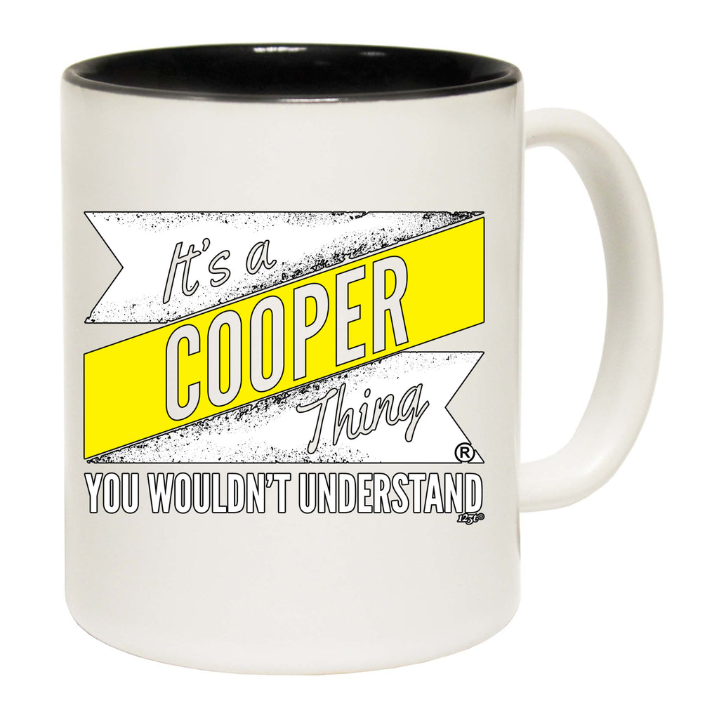 Cooper V2 Surname Thing - Funny Coffee Mug Cup