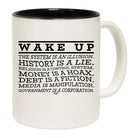 Wake Up The System Is An Illusion - Funny Coffee Mug
