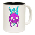 Skull Finger Horns Peace - Funny Coffee Mug