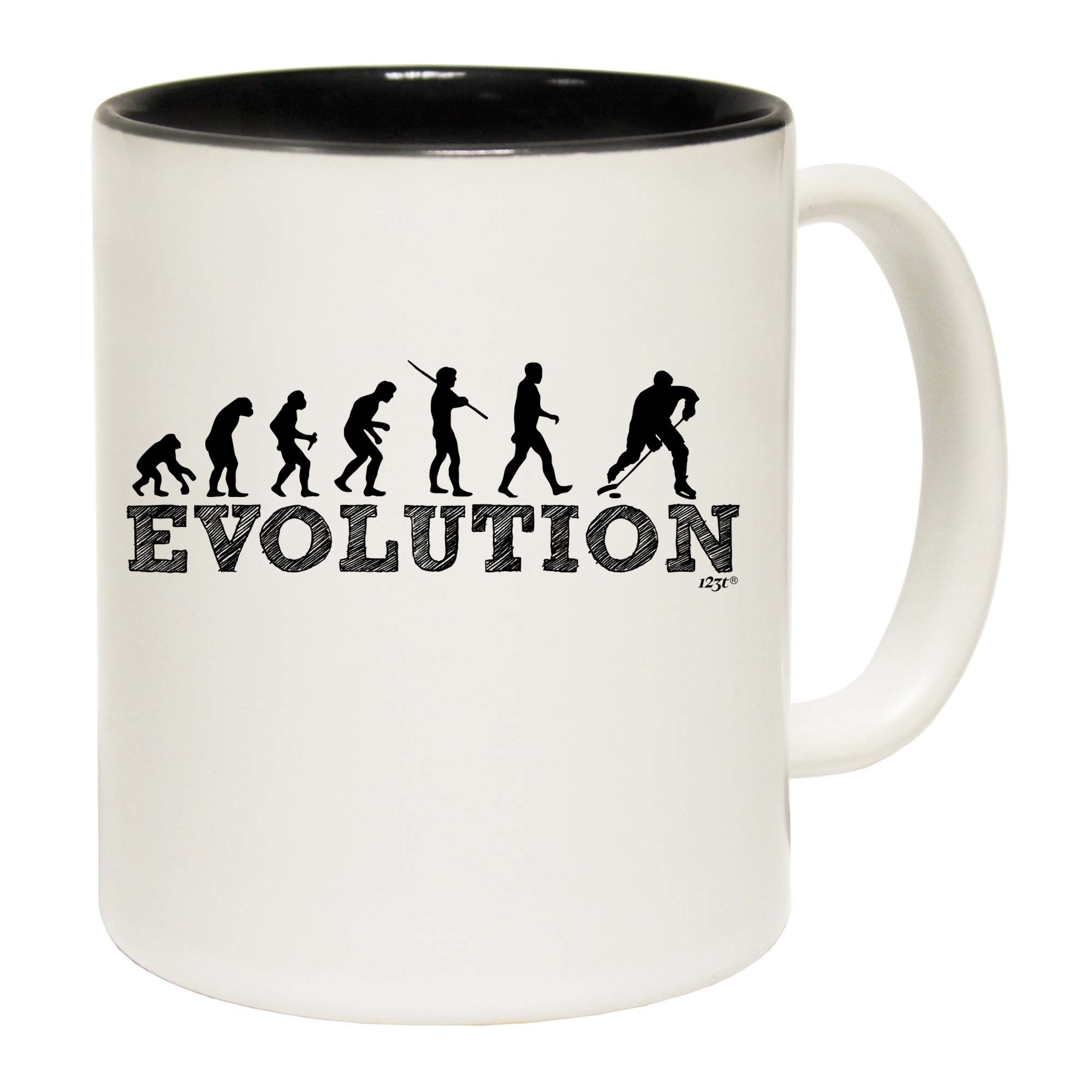 Evolution Hockey - Funny Coffee Mug Cup