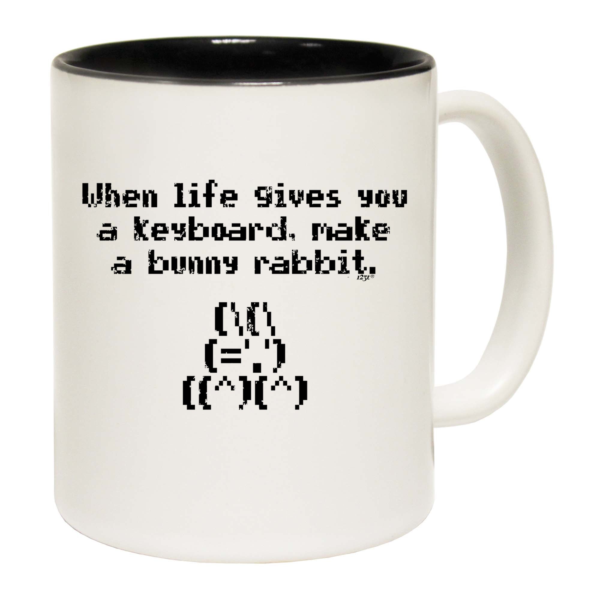When Life Gives You A Keyboard Make A Bunny Rabbit - Funny Coffee Mug