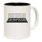 When People Ask Dumb Questions - Funny Coffee Mug