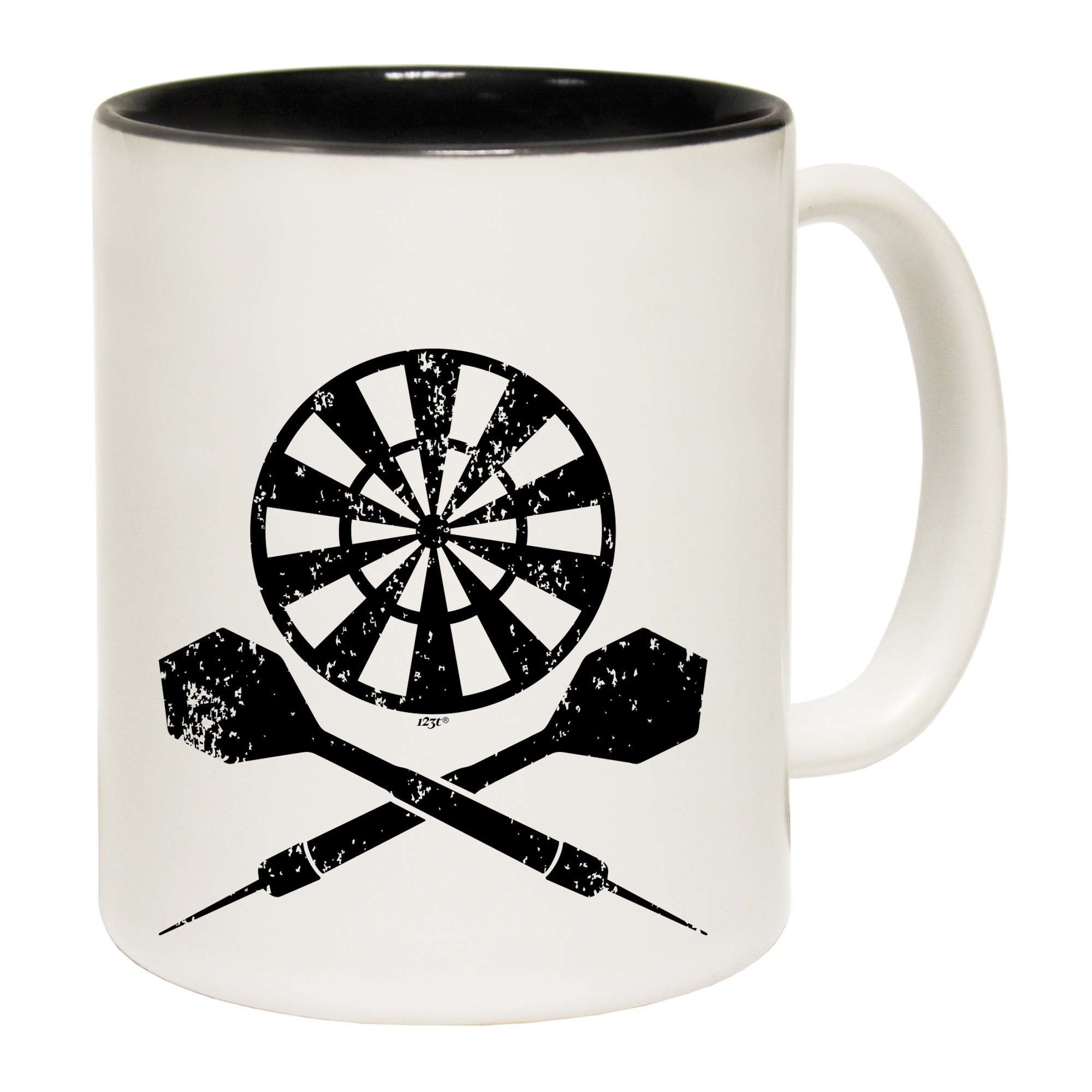 Darts Crossbones - Funny Coffee Mug Cup