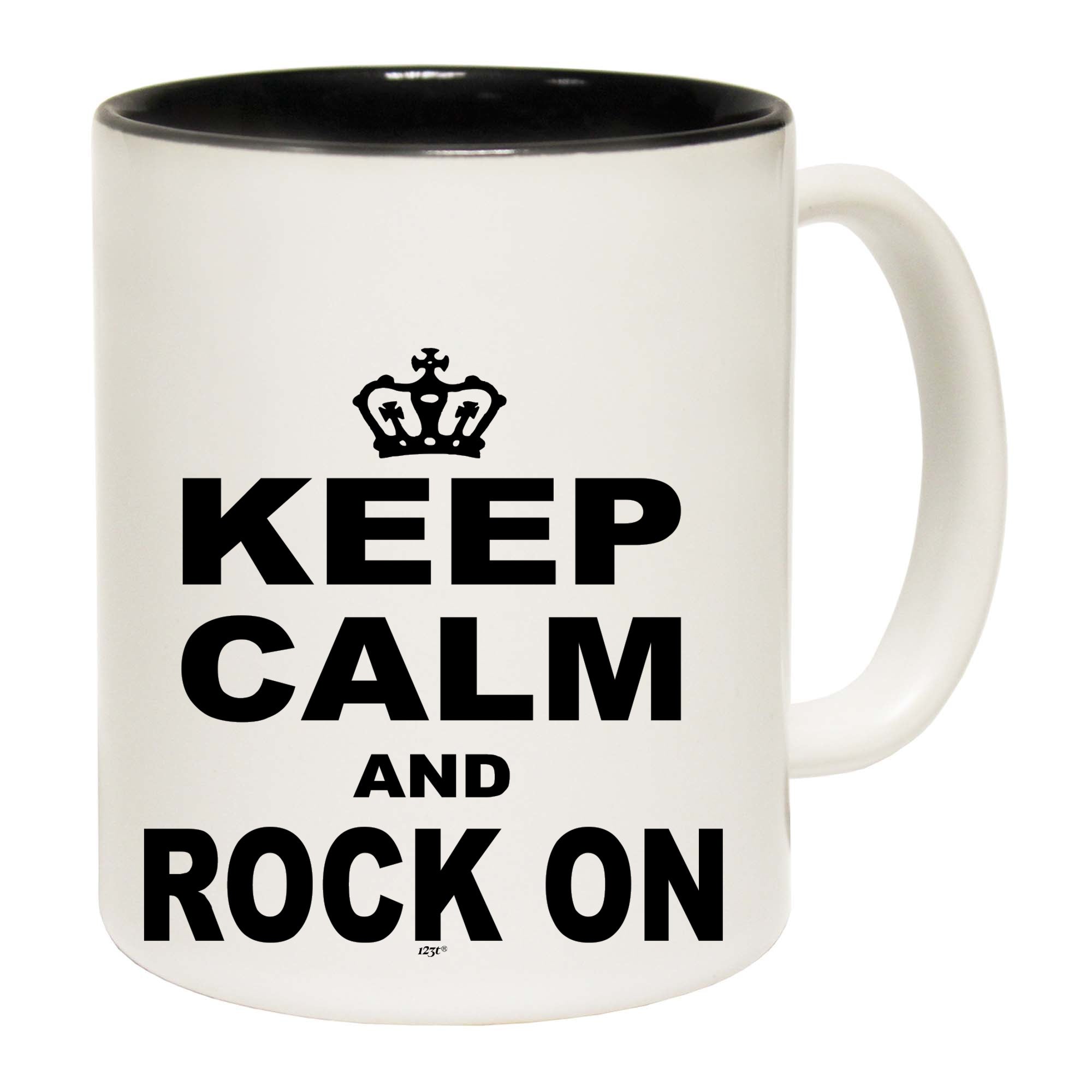 Keep Calm And Rock On - Funny Coffee Mug