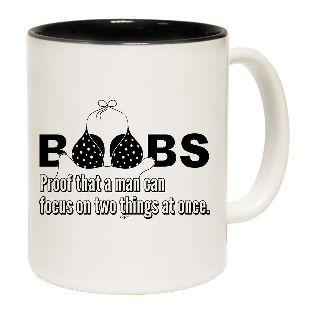B  Bs Proof That A Man Can Focus - Funny Coffee Mug Cup