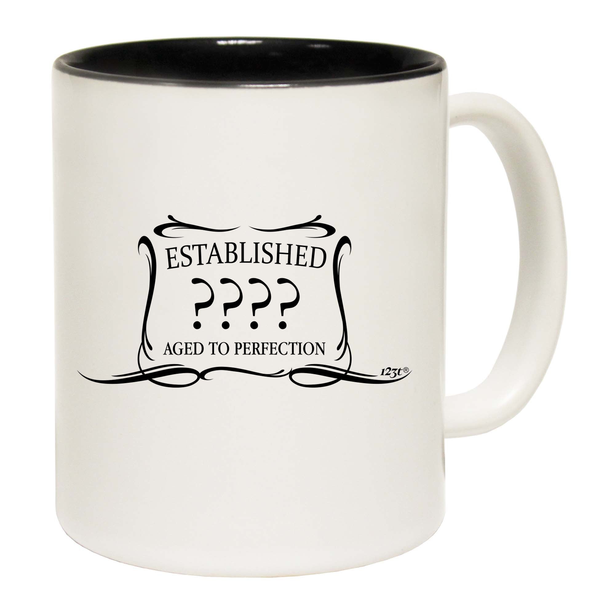 Established Your Text Aged To Perfection Birthday - Funny Coffee Mug Cup