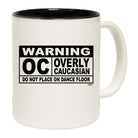 Warning Overly Caucasian - Funny Coffee Mug