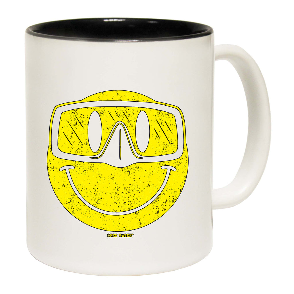 Ow Smiling Goggles Diver - Funny Coffee Mug