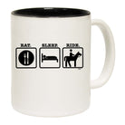 Eat Sleep Ride Horse - Funny Coffee Mug Cup